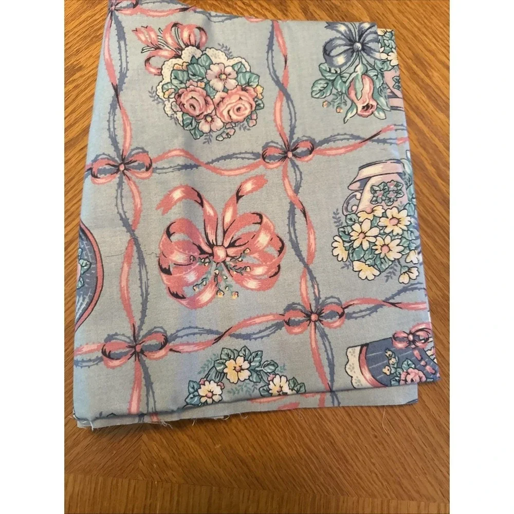 Vintage Fabric Lot French Country Cottagecore Floral Shabby Chic 80s 90s Pastels